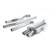 Milltek RVS Cat Back Uitlaatsysteem zonder Middendemper (Cooper S + JCW) (2e Gen)